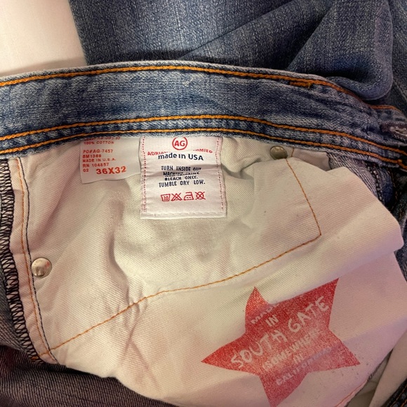 MENS Ag ADRIANO GOLDSCHMIED THE PROTEGE JEANS   36x29 LIKE NEW - Picture 8 of 8